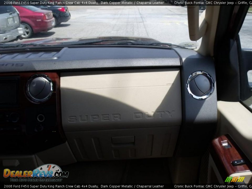 2008 Ford F450 Super Duty King Ranch Crew Cab 4x4 Dually Dark Copper Metallic / Chaparral Leather Photo #20