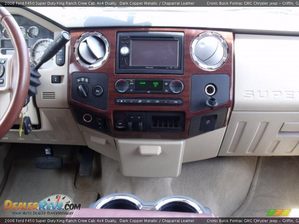 2008 Ford F450 Super Duty King Ranch Crew Cab 4x4 Dually Dark Copper Metallic / Chaparral Leather Photo #21