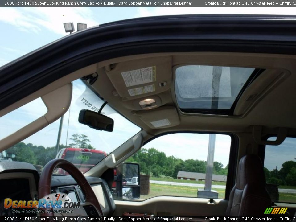 2008 Ford F450 Super Duty King Ranch Crew Cab 4x4 Dually Dark Copper Metallic / Chaparral Leather Photo #23