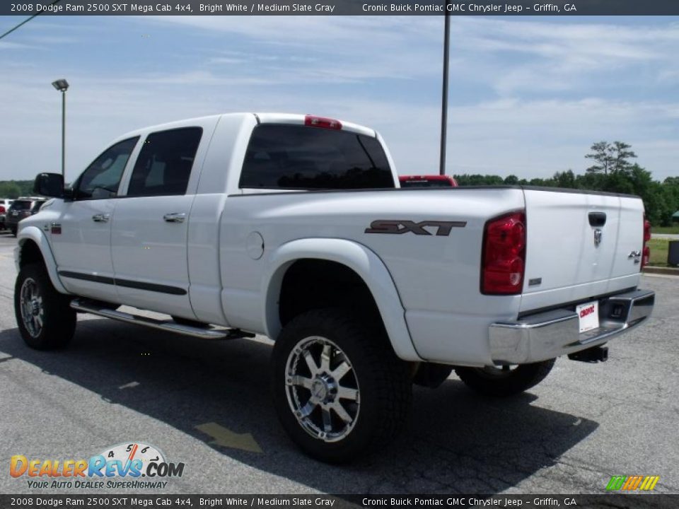2008 Dodge Ram 2500 SXT Mega Cab 4x4 Bright White / Medium Slate Gray Photo #6
