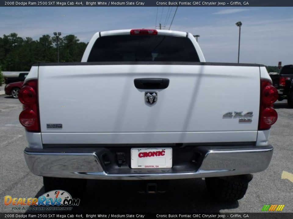 2008 Dodge Ram 2500 SXT Mega Cab 4x4 Bright White / Medium Slate Gray Photo #7