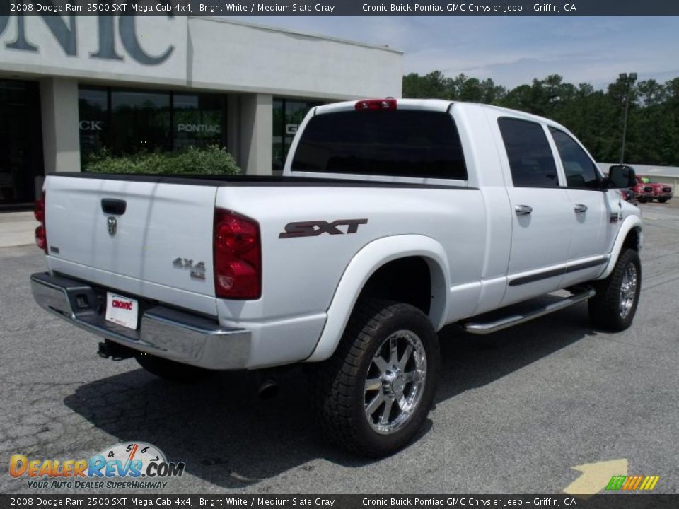 2008 Dodge Ram 2500 SXT Mega Cab 4x4 Bright White / Medium Slate Gray Photo #8