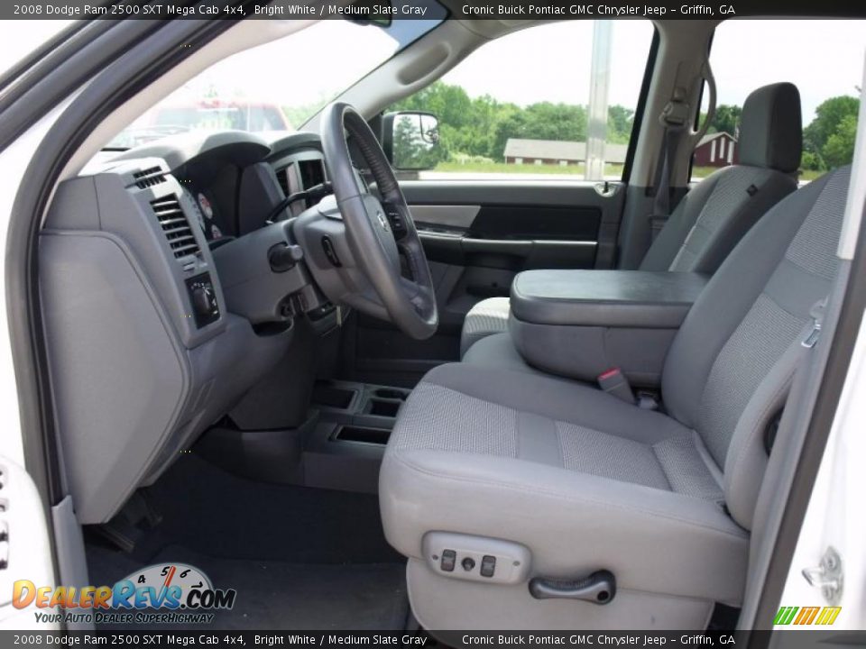 2008 Dodge Ram 2500 SXT Mega Cab 4x4 Bright White / Medium Slate Gray Photo #12