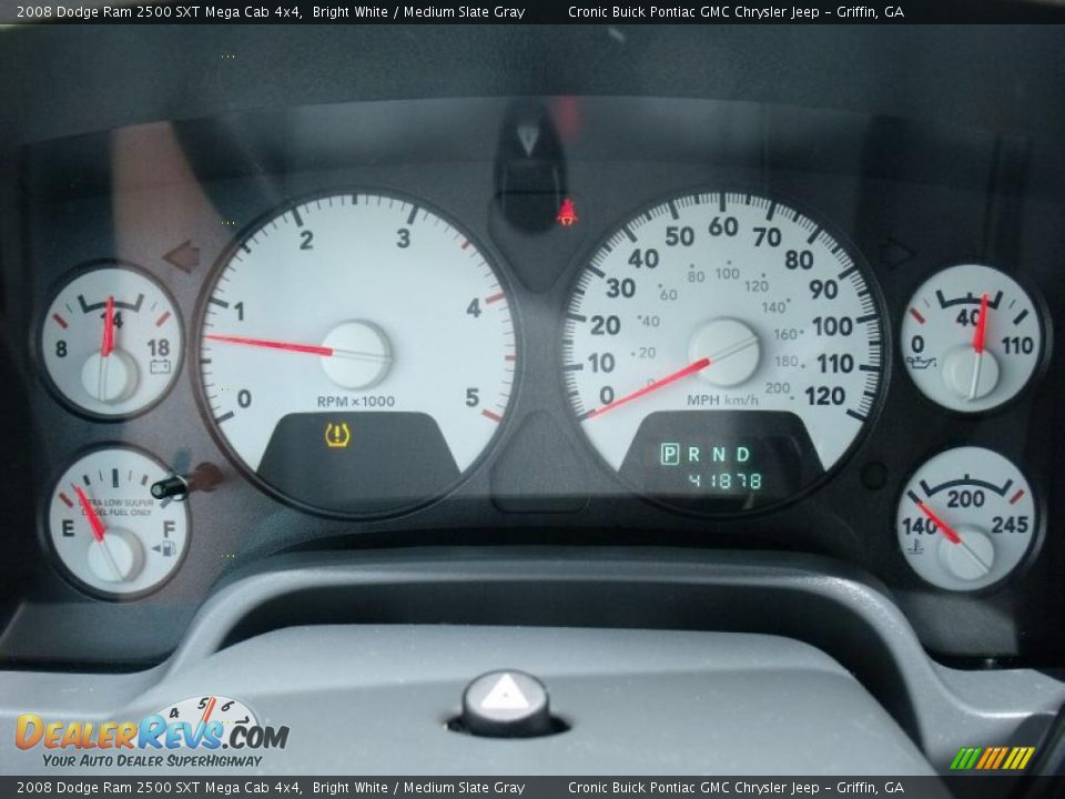 2008 Dodge Ram 2500 SXT Mega Cab 4x4 Bright White / Medium Slate Gray Photo #20