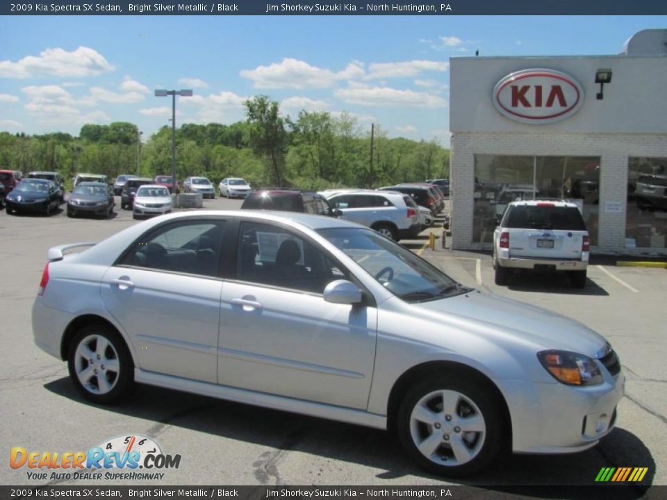 2009 Kia Spectra SX Sedan Bright Silver Metallic / Black Photo #1