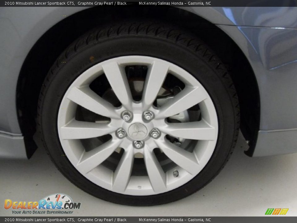 2010 Mitsubishi Lancer Sportback GTS Graphite Gray Pearl / Black Photo #28
