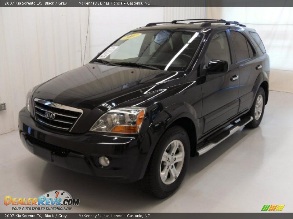 2007 Kia Sorento EX Black / Gray Photo #1
