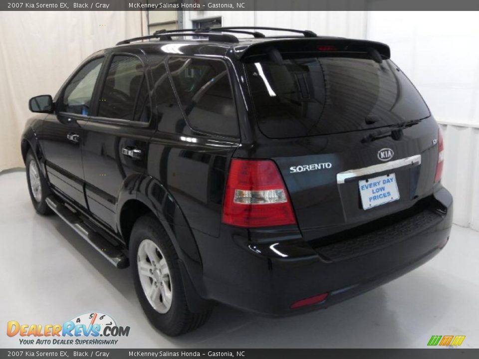 2007 Kia Sorento EX Black / Gray Photo #2
