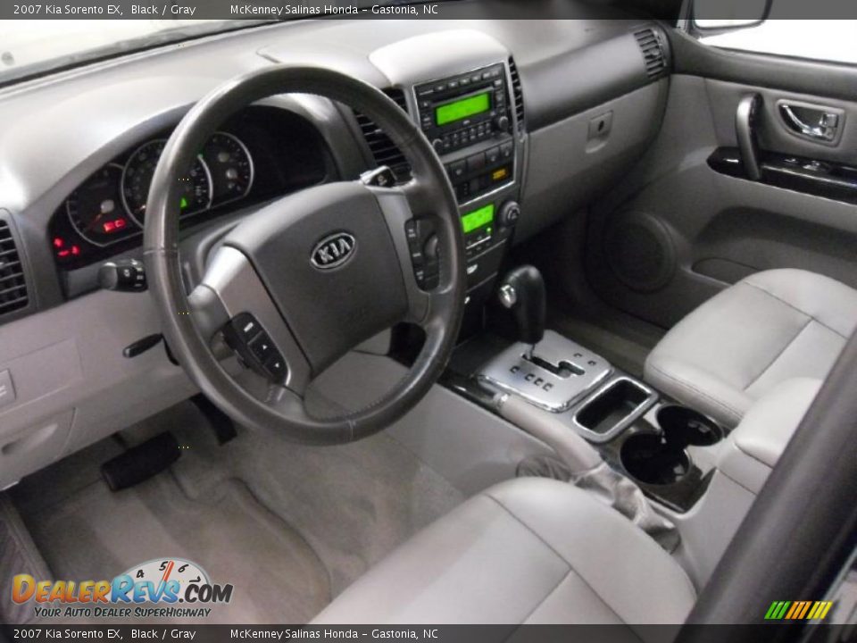 2007 Kia Sorento EX Black / Gray Photo #24