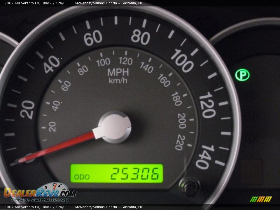 2007 Kia Sorento EX Black / Gray Photo #25
