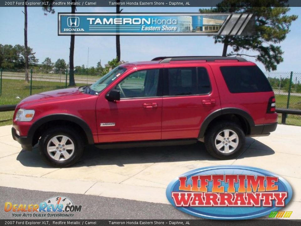 2007 Ford Explorer XLT Redfire Metallic / Camel Photo #1