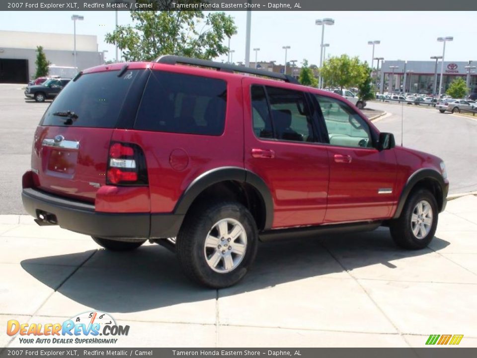 2007 Ford Explorer XLT Redfire Metallic / Camel Photo #6