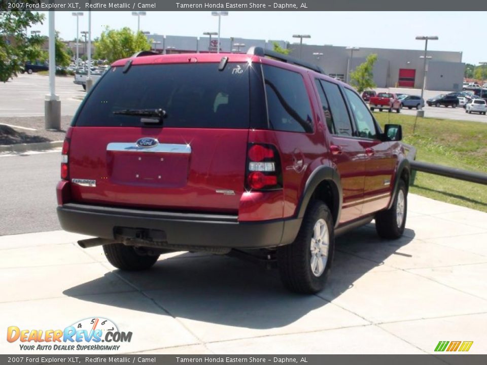 2007 Ford Explorer XLT Redfire Metallic / Camel Photo #7
