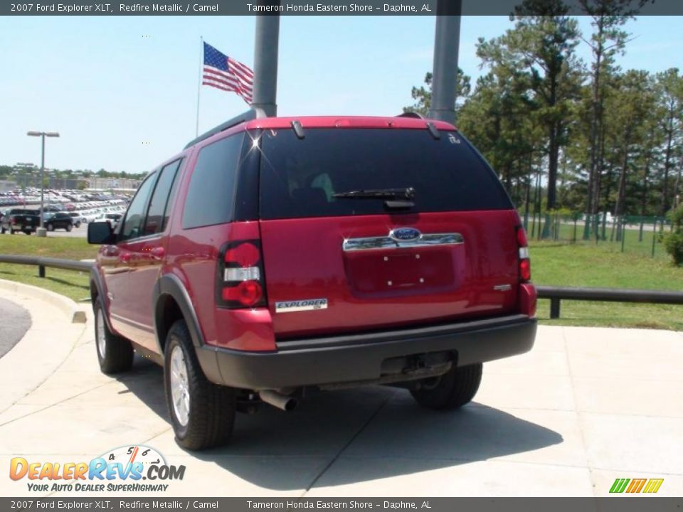 2007 Ford Explorer XLT Redfire Metallic / Camel Photo #8