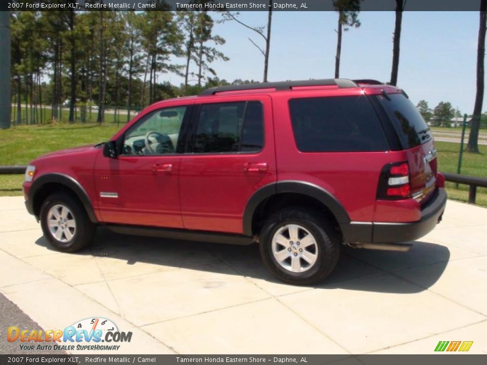 2007 Ford Explorer XLT Redfire Metallic / Camel Photo #9
