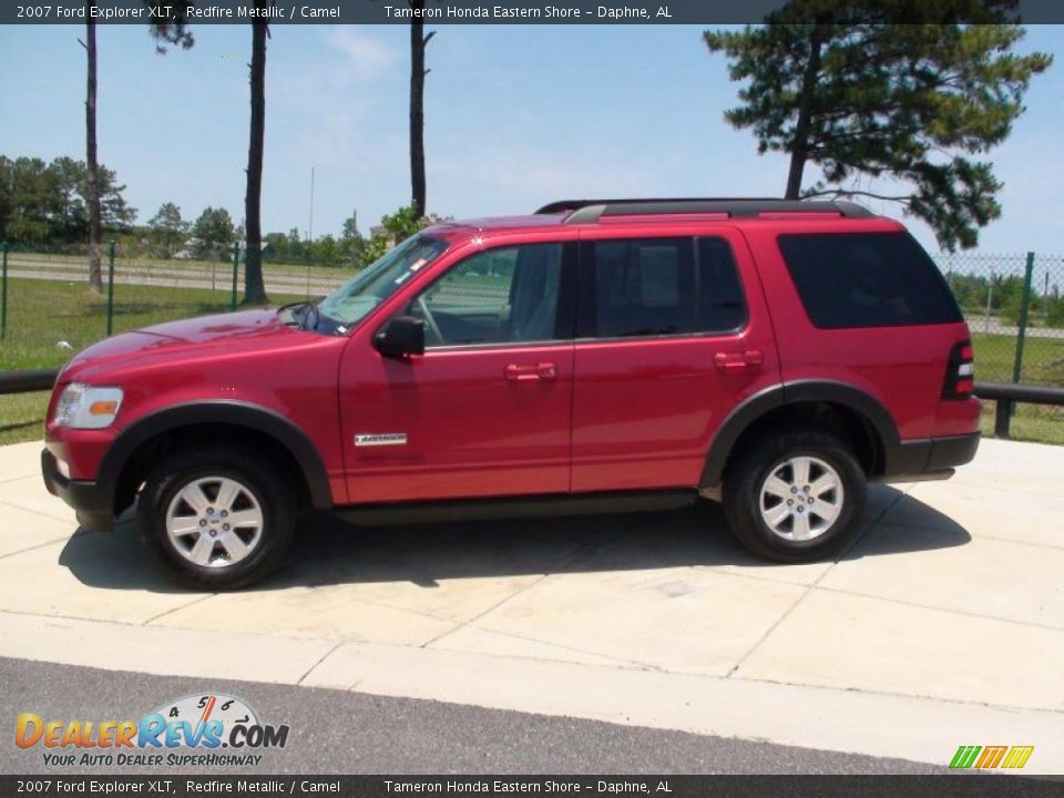 2007 Ford Explorer XLT Redfire Metallic / Camel Photo #10