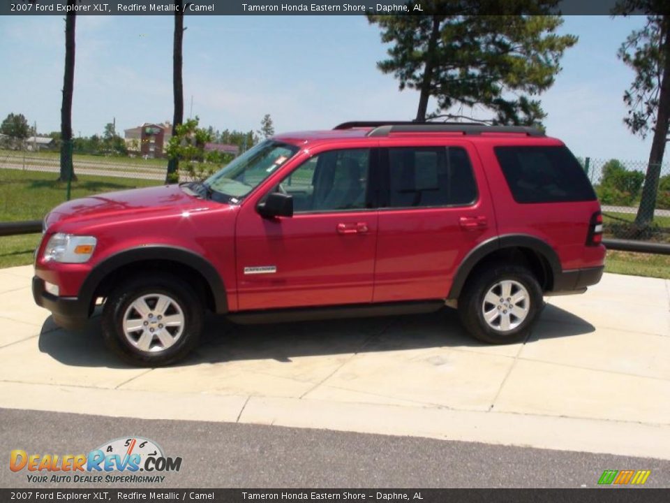 2007 Ford Explorer XLT Redfire Metallic / Camel Photo #11