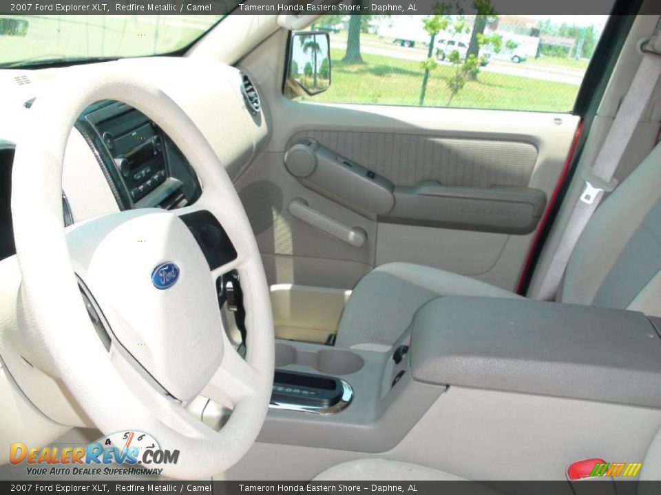 2007 Ford Explorer XLT Redfire Metallic / Camel Photo #14