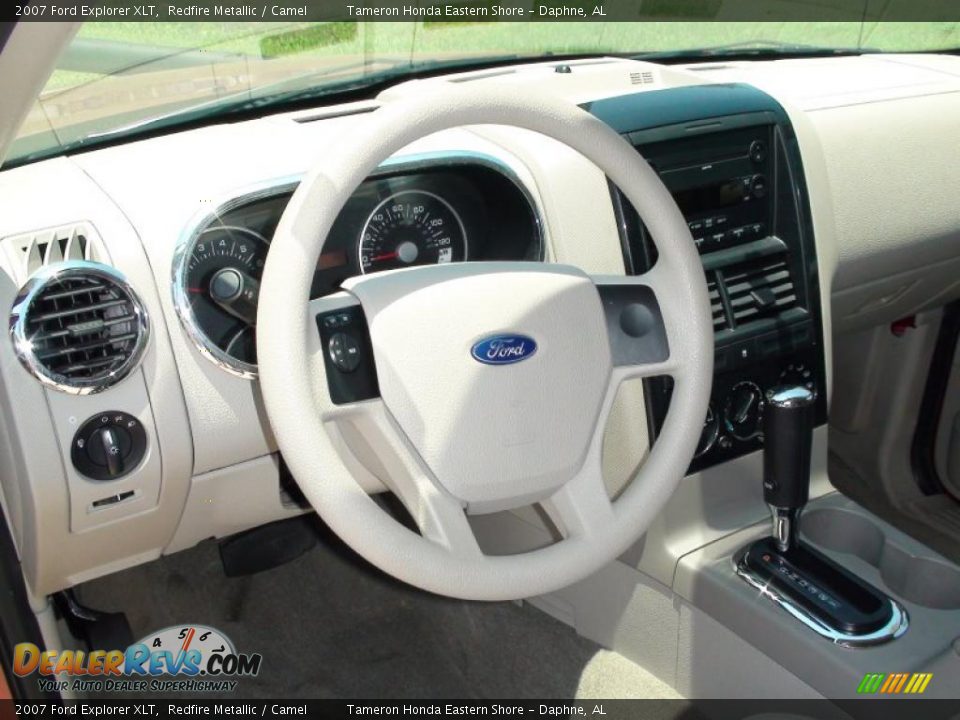 2007 Ford Explorer XLT Redfire Metallic / Camel Photo #15