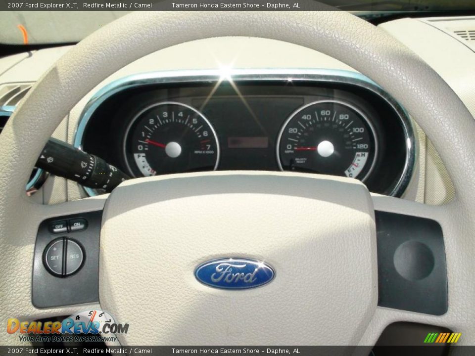 2007 Ford Explorer XLT Redfire Metallic / Camel Photo #18
