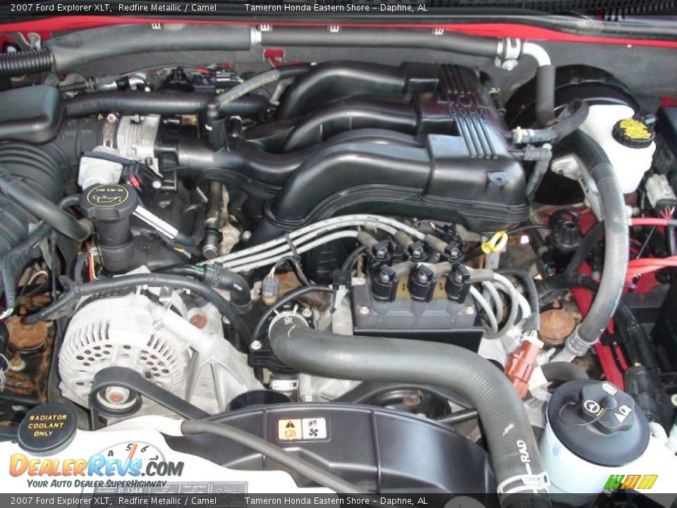 2007 Ford Explorer XLT Redfire Metallic / Camel Photo #32