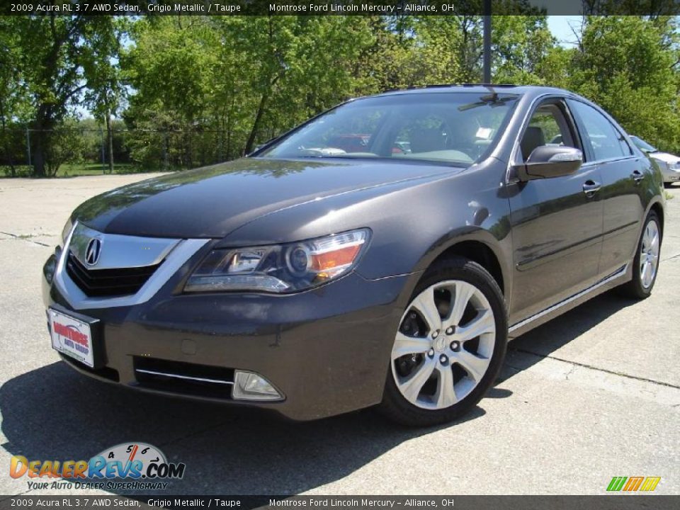 2009 Acura RL 3.7 AWD Sedan Grigio Metallic / Taupe Photo #1