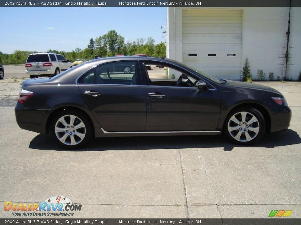 2009 Acura RL 3.7 AWD Sedan Grigio Metallic / Taupe Photo #6
