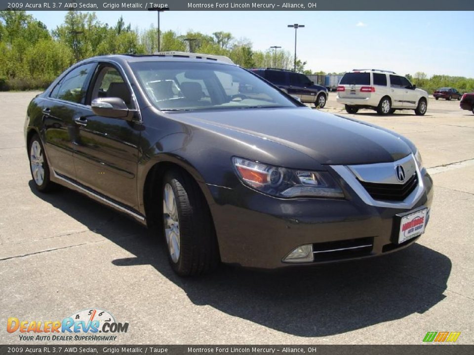 2009 Acura RL 3.7 AWD Sedan Grigio Metallic / Taupe Photo #7