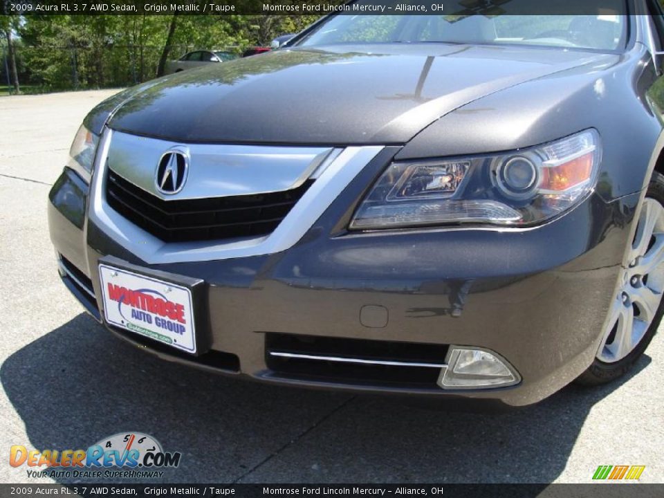 2009 Acura RL 3.7 AWD Sedan Grigio Metallic / Taupe Photo #9