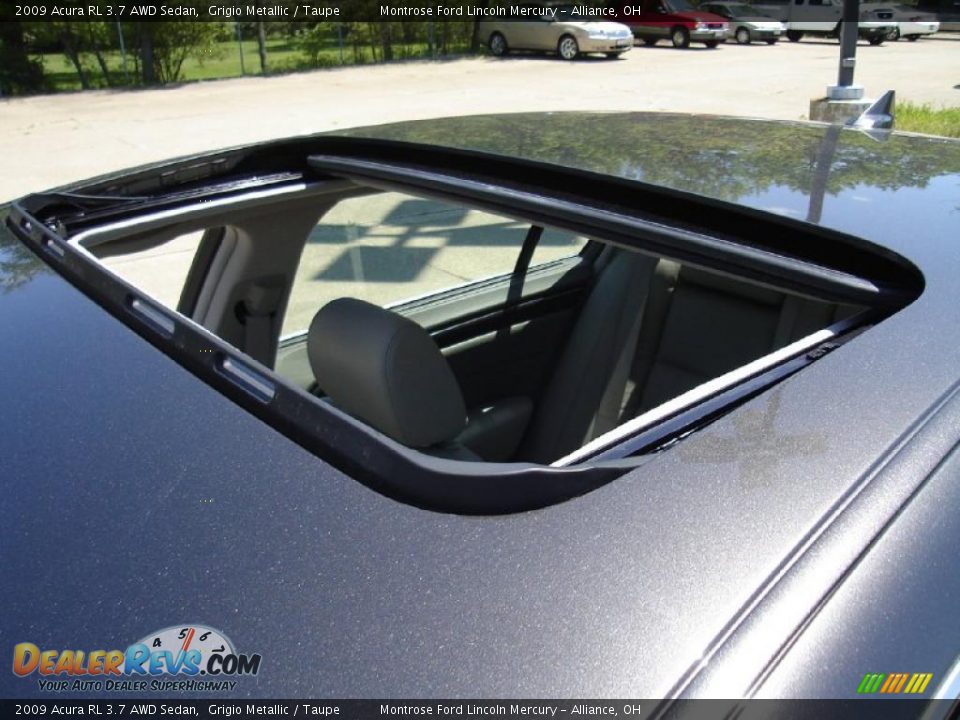 2009 Acura RL 3.7 AWD Sedan Grigio Metallic / Taupe Photo #10