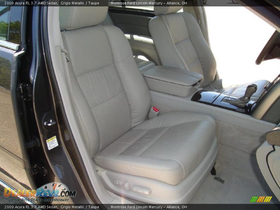 2009 Acura RL 3.7 AWD Sedan Grigio Metallic / Taupe Photo #14