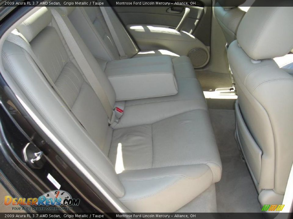 2009 Acura RL 3.7 AWD Sedan Grigio Metallic / Taupe Photo #15