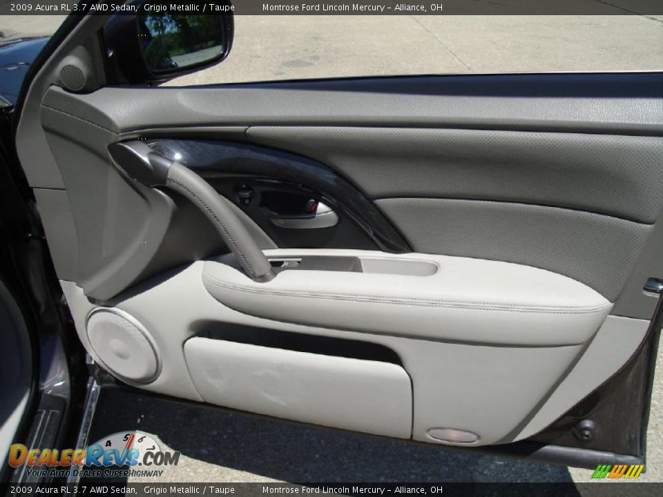 2009 Acura RL 3.7 AWD Sedan Grigio Metallic / Taupe Photo #19