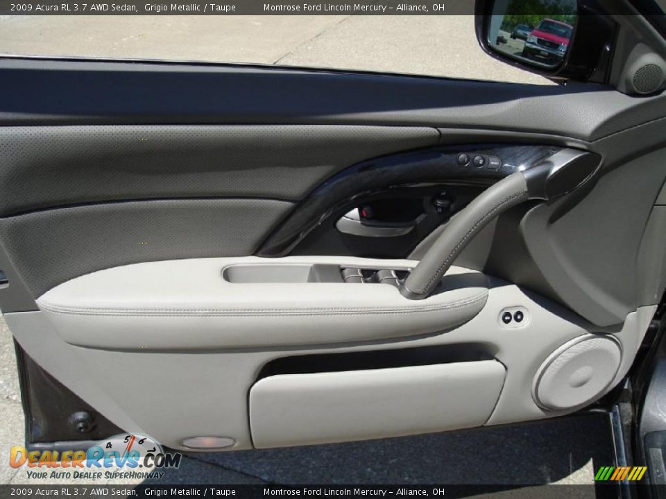 2009 Acura RL 3.7 AWD Sedan Grigio Metallic / Taupe Photo #22