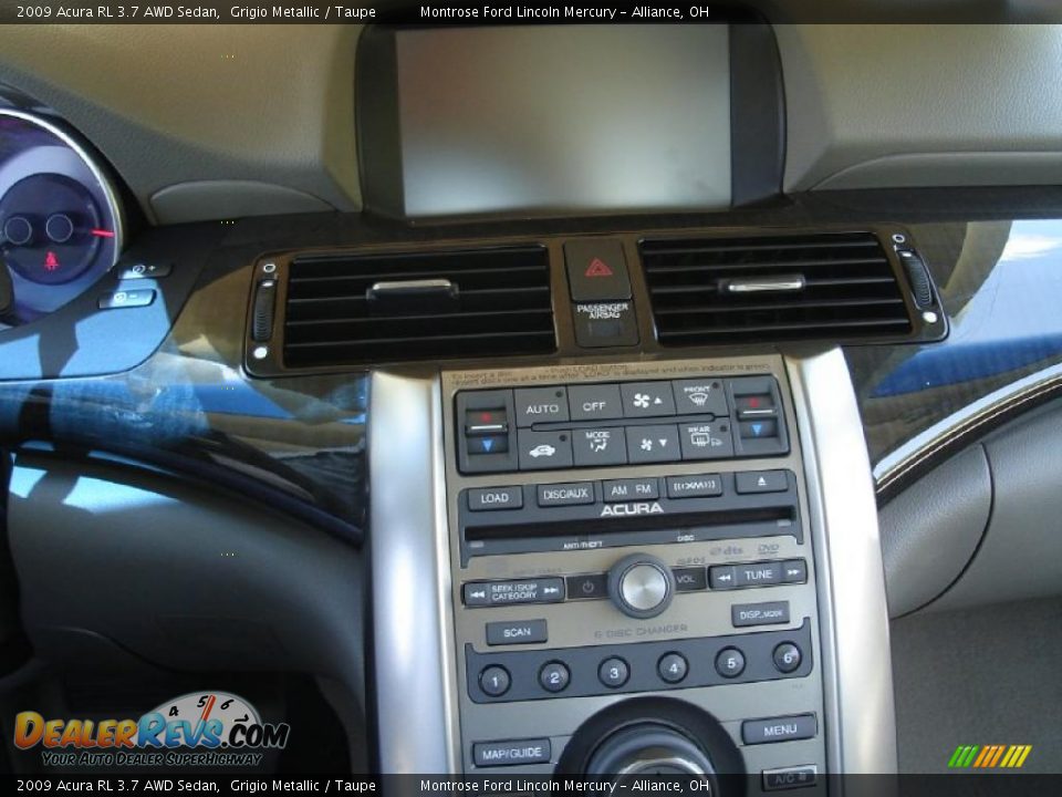2009 Acura RL 3.7 AWD Sedan Grigio Metallic / Taupe Photo #29