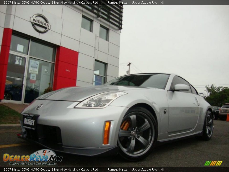 2007 Nissan 350Z NISMO Coupe Silver Alloy Metallic / Carbon/Red Photo #5