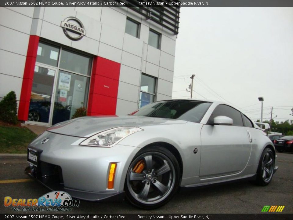 2007 Nissan 350Z NISMO Coupe Silver Alloy Metallic / Carbon/Red Photo #6