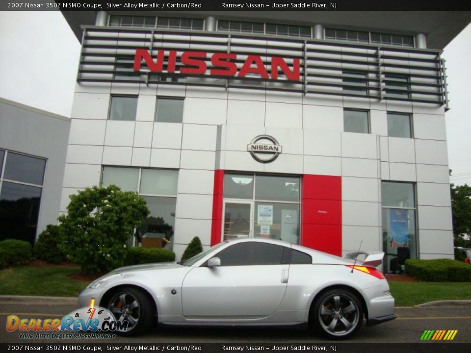 2007 Nissan 350Z NISMO Coupe Silver Alloy Metallic / Carbon/Red Photo #8