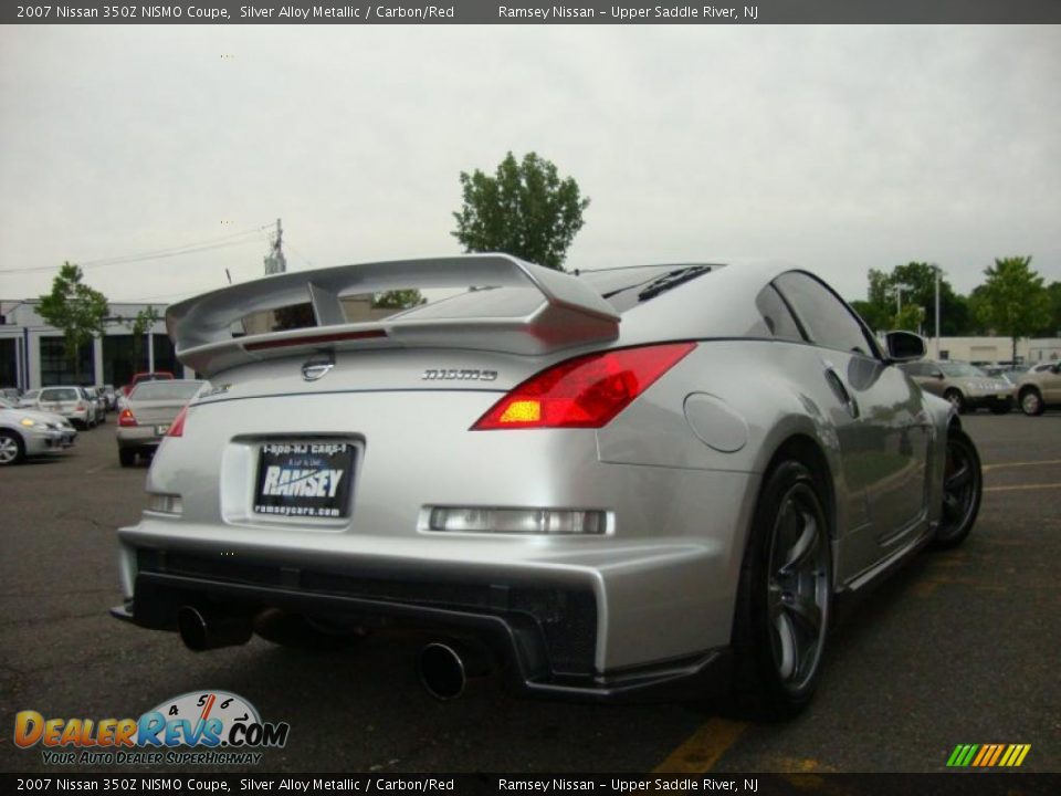 2007 Nissan 350Z NISMO Coupe Silver Alloy Metallic / Carbon/Red Photo #12