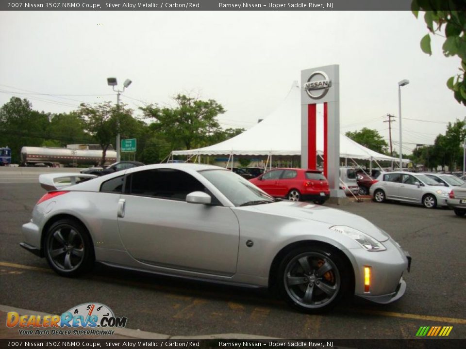 2007 Nissan 350Z NISMO Coupe Silver Alloy Metallic / Carbon/Red Photo #15