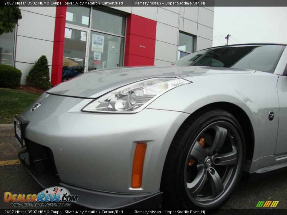 2007 Nissan 350Z NISMO Coupe Silver Alloy Metallic / Carbon/Red Photo #19