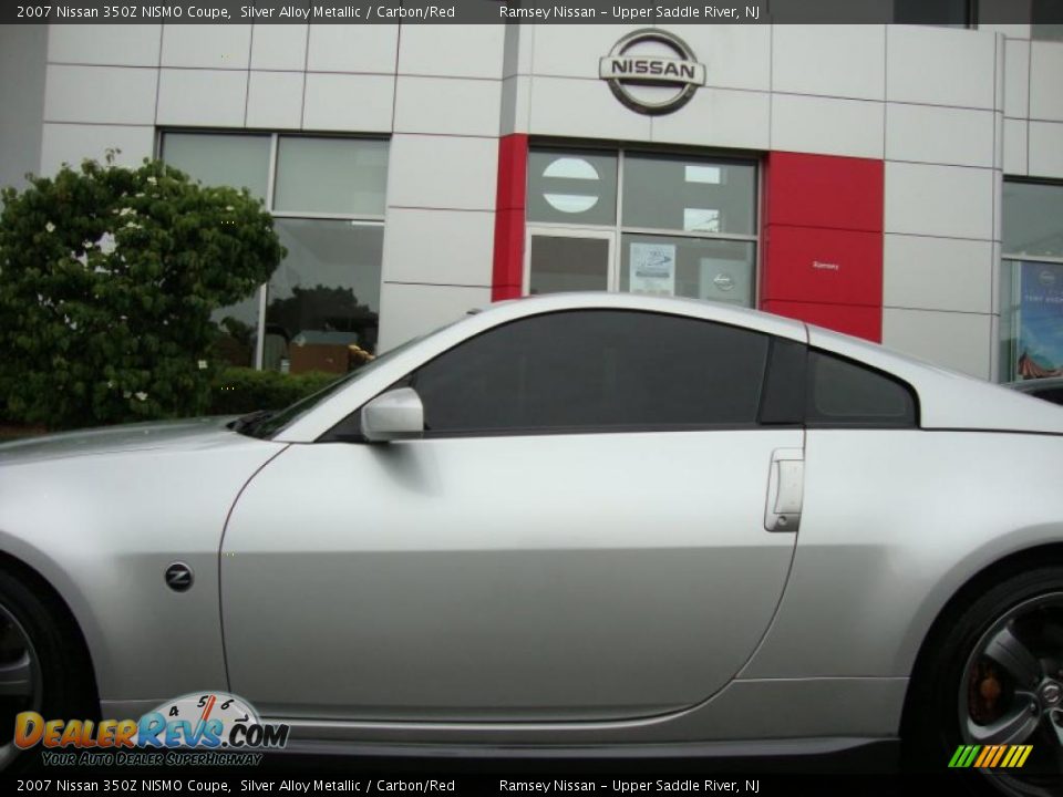 2007 Nissan 350Z NISMO Coupe Silver Alloy Metallic / Carbon/Red Photo #20