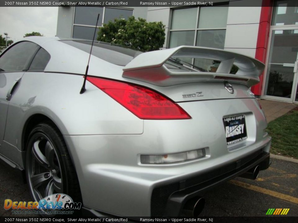 2007 Nissan 350Z NISMO Coupe Silver Alloy Metallic / Carbon/Red Photo #21