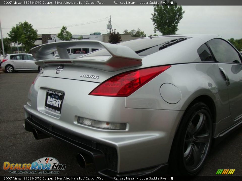 2007 Nissan 350Z NISMO Coupe Silver Alloy Metallic / Carbon/Red Photo #23