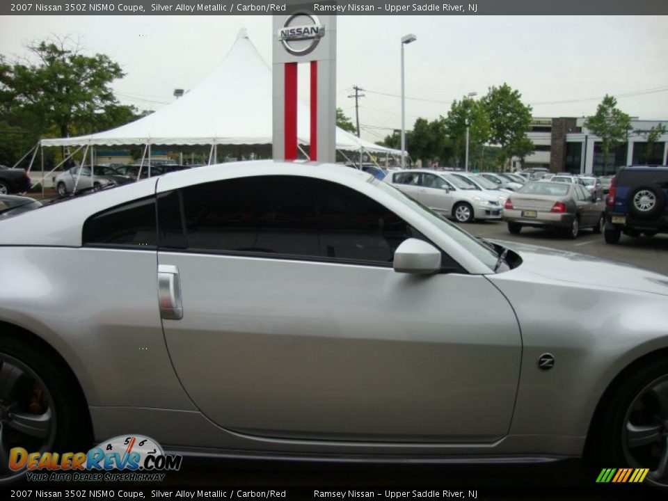 2007 Nissan 350Z NISMO Coupe Silver Alloy Metallic / Carbon/Red Photo #24