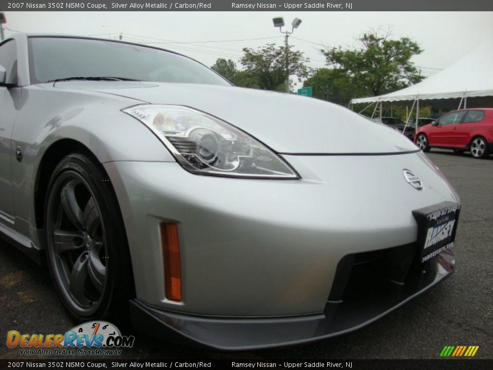 2007 Nissan 350Z NISMO Coupe Silver Alloy Metallic / Carbon/Red Photo #25