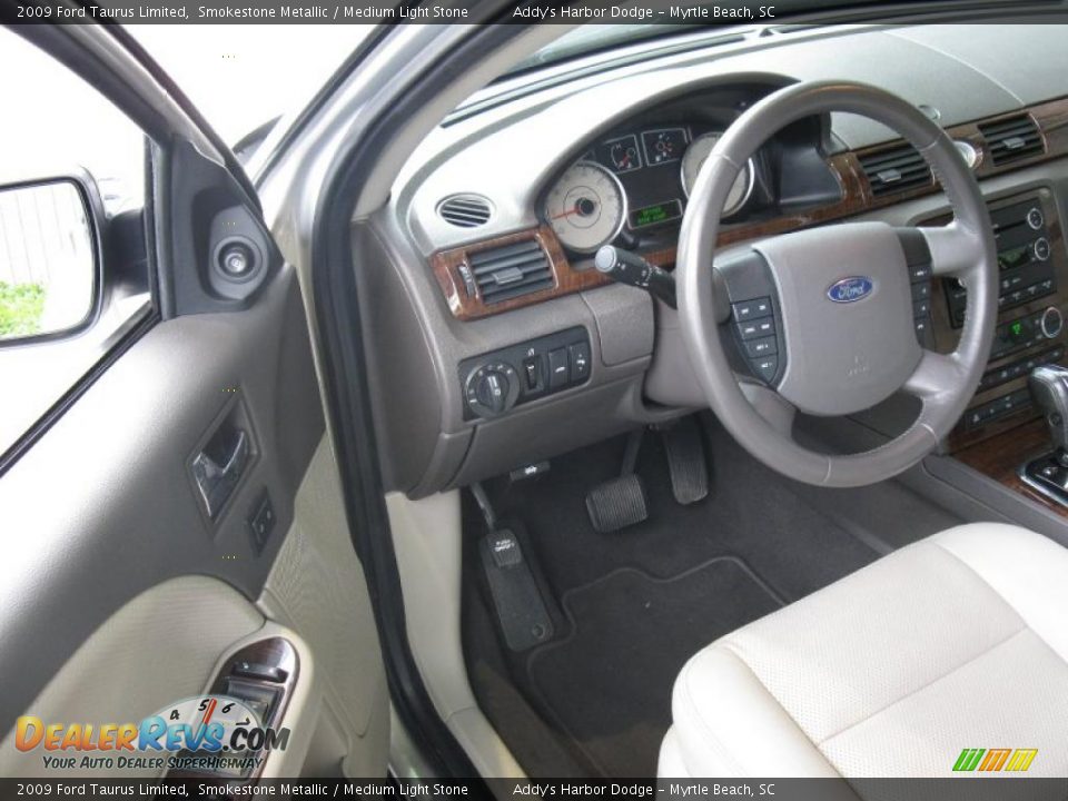 2009 Ford Taurus Limited Smokestone Metallic / Medium Light Stone Photo #10