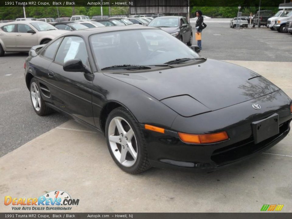 1991 Toyota MR2 Coupe Black / Black Photo #3