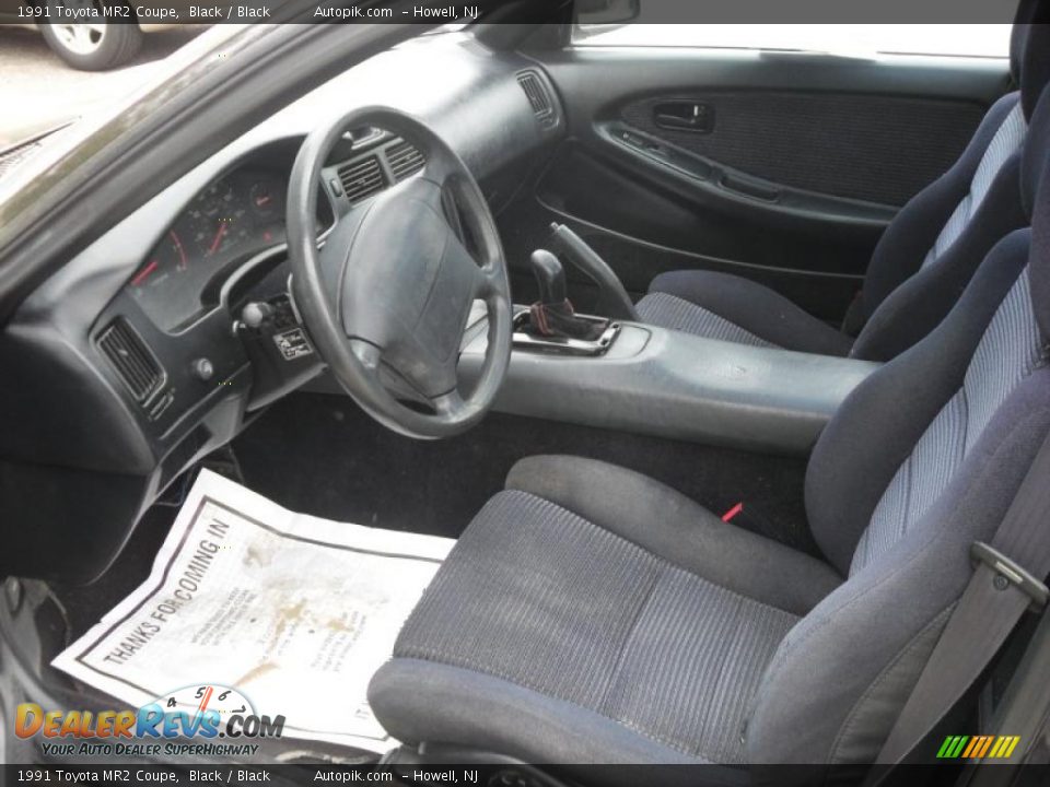 1991 Toyota MR2 Coupe Black / Black Photo #9