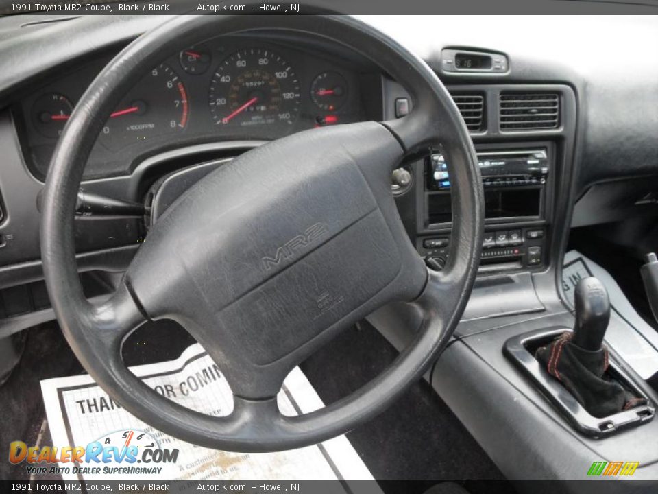 1991 Toyota MR2 Coupe Black / Black Photo #11